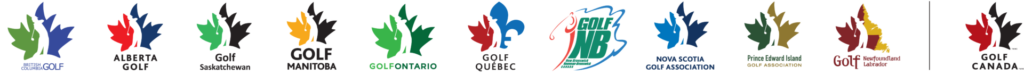 provincial golf association logos and golf canada logo