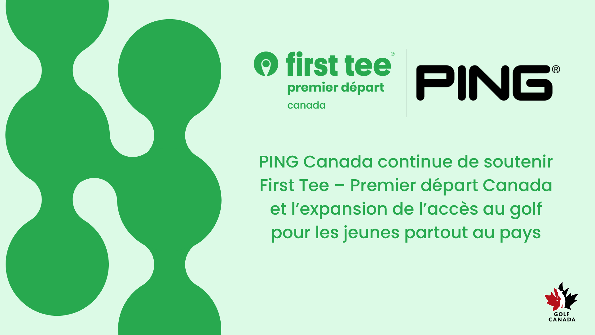 PING Canada continue de soutenir First Tee – Premier départ Canada et l ...